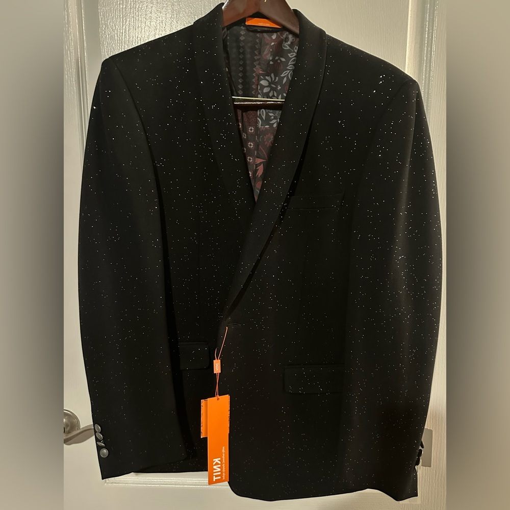 Tallia Black Blazer with Silver Details
